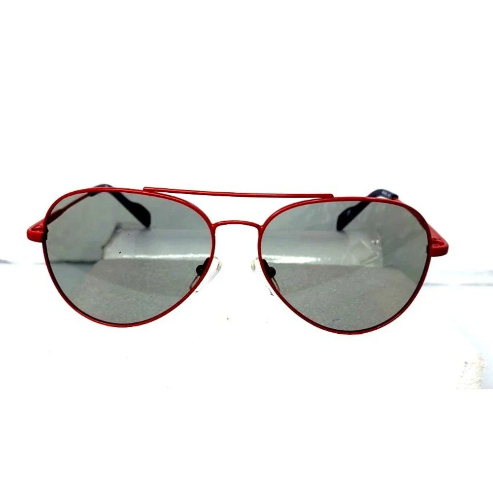 Rogue M3D NEW RE1000 615 Matte Red Metal Aviator Sunglasses Cat Eye 50-19-139